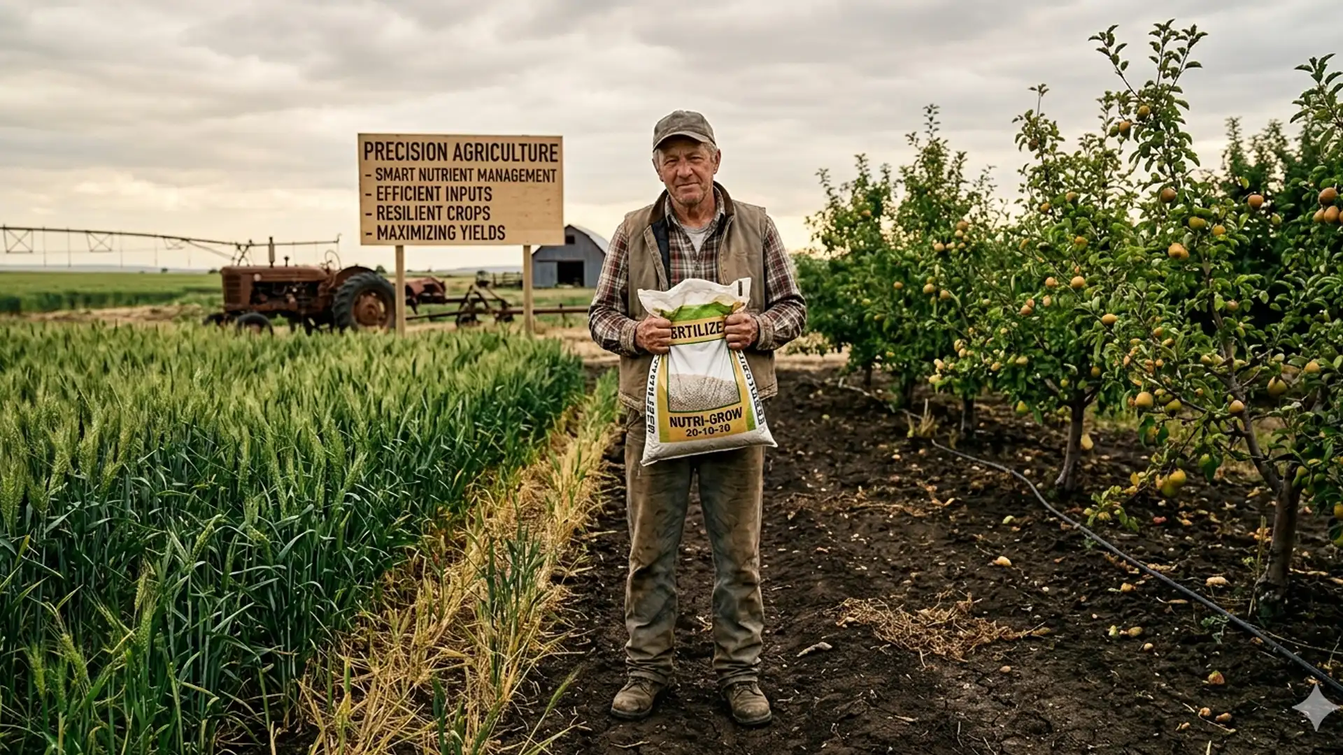 Fertilizing orchards and farms under conditions of scarcity and high costs